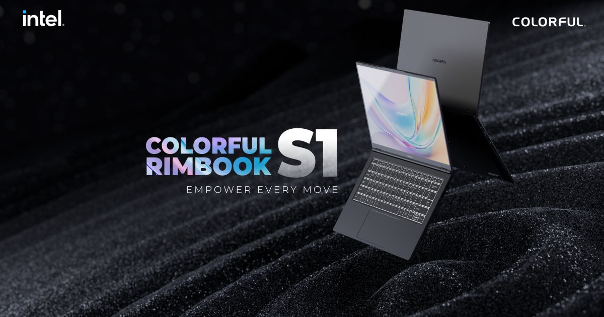 COLORFUL Rimbook S1: ความสมดุลที่สมบูรณ์แบบระหว่างขนาดและความเร็ว 1 COLORFUL Rimbook S1: ความสมดุลที่สมบูรณ์แบบระหว่างขนาดและความเร็ว