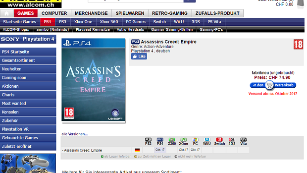 โผล่แล้ว! Assassin’s Creed: Empire เตรียมวางขายปลายปีนี้