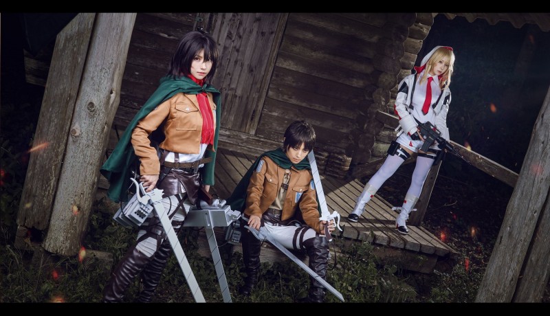 Enako แปลงโฉมเป็น Mikasa ออกมาอย่างเท่ 2 Enako แปลงโฉมเป็น Mikasa ออกมาอย่างเท่
