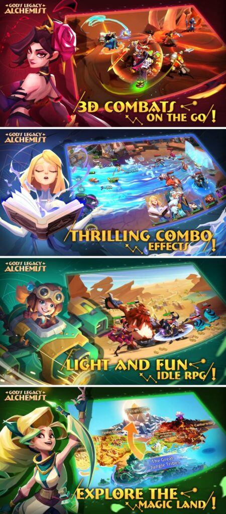 God’s Legacy: Alchemist เกมมือถือ Idle RPG รวมฮีโร่ออกต่อสู้ในภาพกราฟิกแบบ 3มิติ