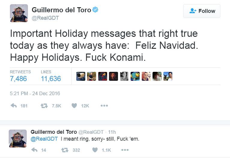 Guillermo Del Toro ออกโรงด่า Konami (อีกครั้ง)
