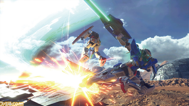 ตัวอย่างเกมเพลย์แรกของ Gundam Versus