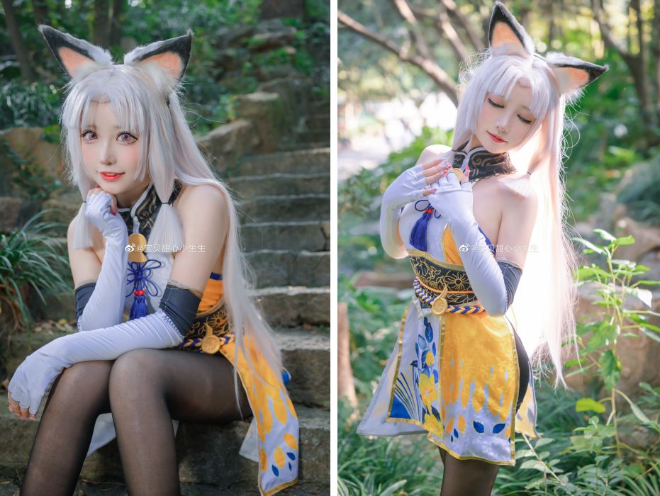สาวจีนแปลงโฉมเป็น Kurumi จาก Naraka: Bladepoint 3 สาวจีนแปลงโฉมเป็น Kurumi จาก Naraka: Bladepoint