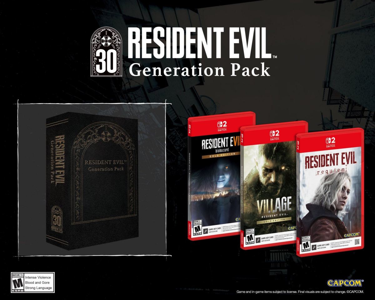 CAPCOM เปิดให้สั่งจอง Resident Evil Generation Pack บน Switch 2 สโตร์ไทย