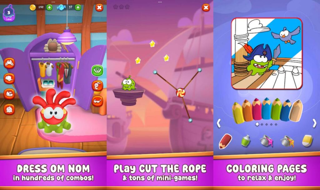 My Om Nom เกมเลี้ยงมอนสเตอร์เปิดให้บริการบน Google Play สโตร์ไทยแล้ว