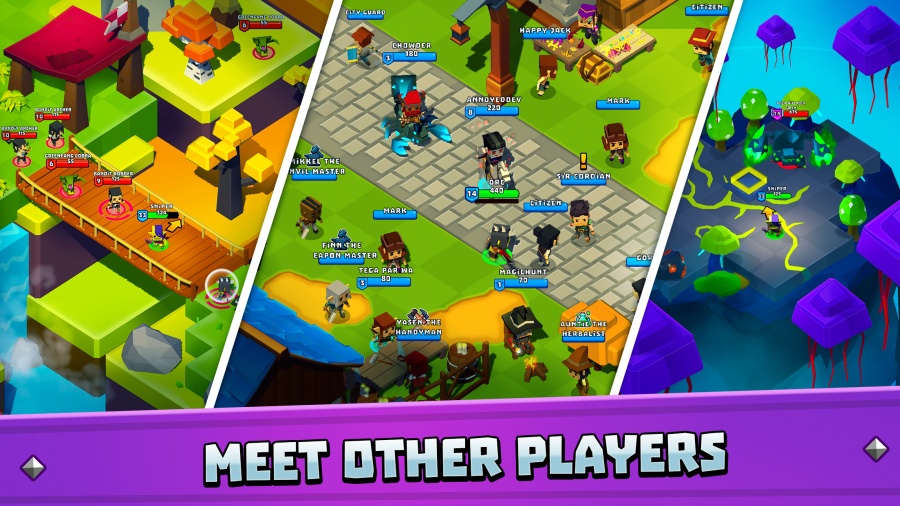 Hunters Origin เกมมือถือ MMORPG ผจญภัยในโลกสไตล์บล็อก 5 Hunters Origin Announced