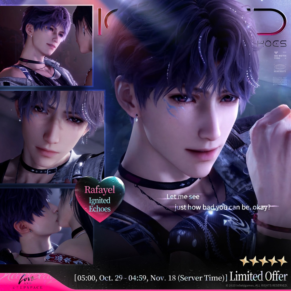 Love and Deepspace เปิดตัวความทรงจำแบบอินเตอร์แอคทีฟ 5 ดาวชุดใหม่ [Heartbeats Ablaze]!