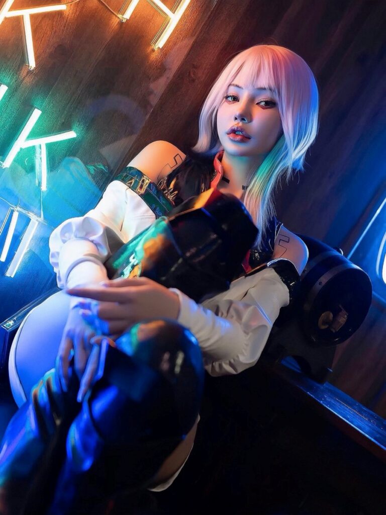 โนเกียจัดให้! แปลงโฉมเป็น Lucy จาก Cyberpunk: Edgerunners 2 Lucy Cyberpunk: Edgerunners Cosplay by Nokia