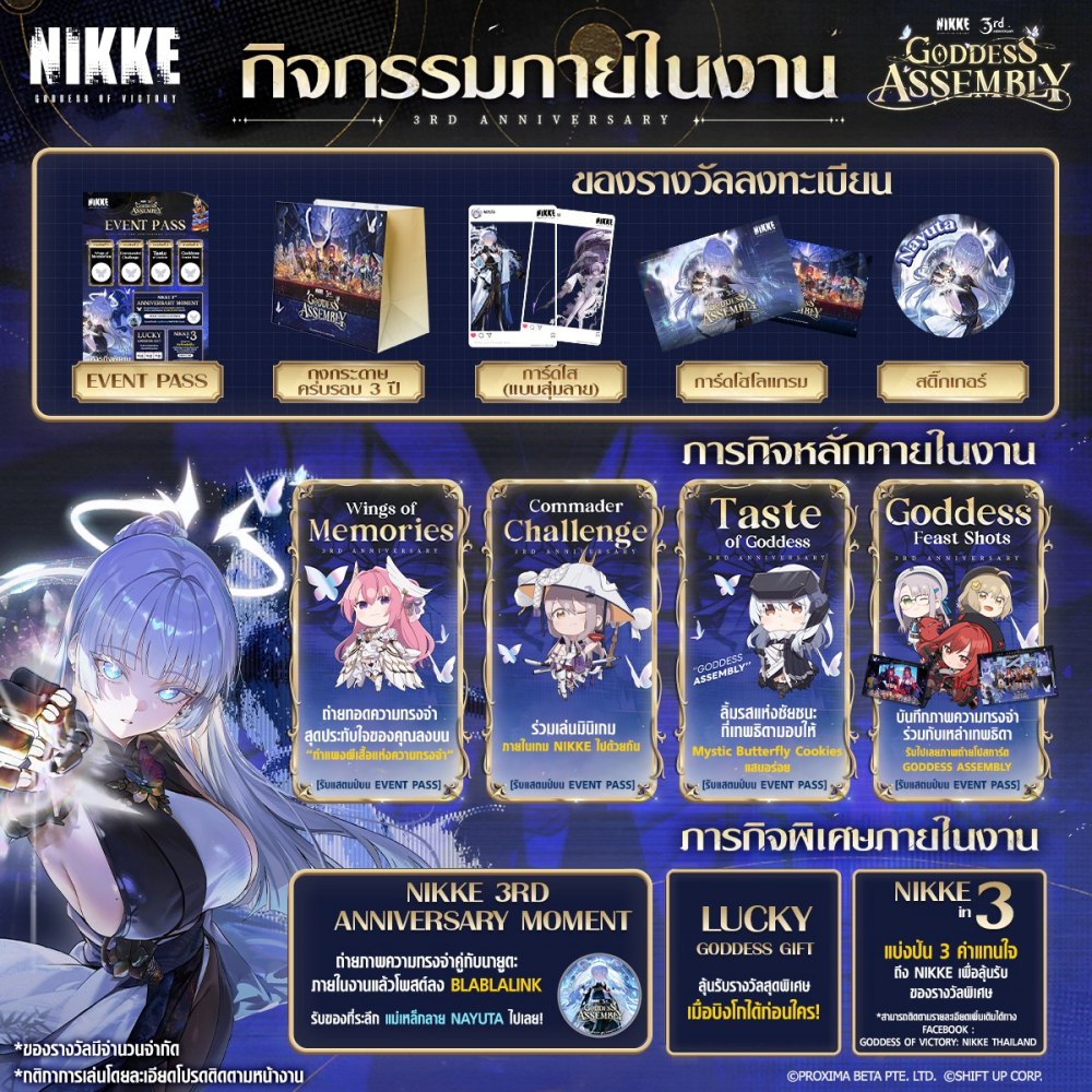 NIKKE ครบรอบ 3 ปีแห่งสายสัมพันธ์ เปิดตัวนิกเกะใหม่ ‘นายูตะ’ และ ‘ลิเบอราลิโอ’