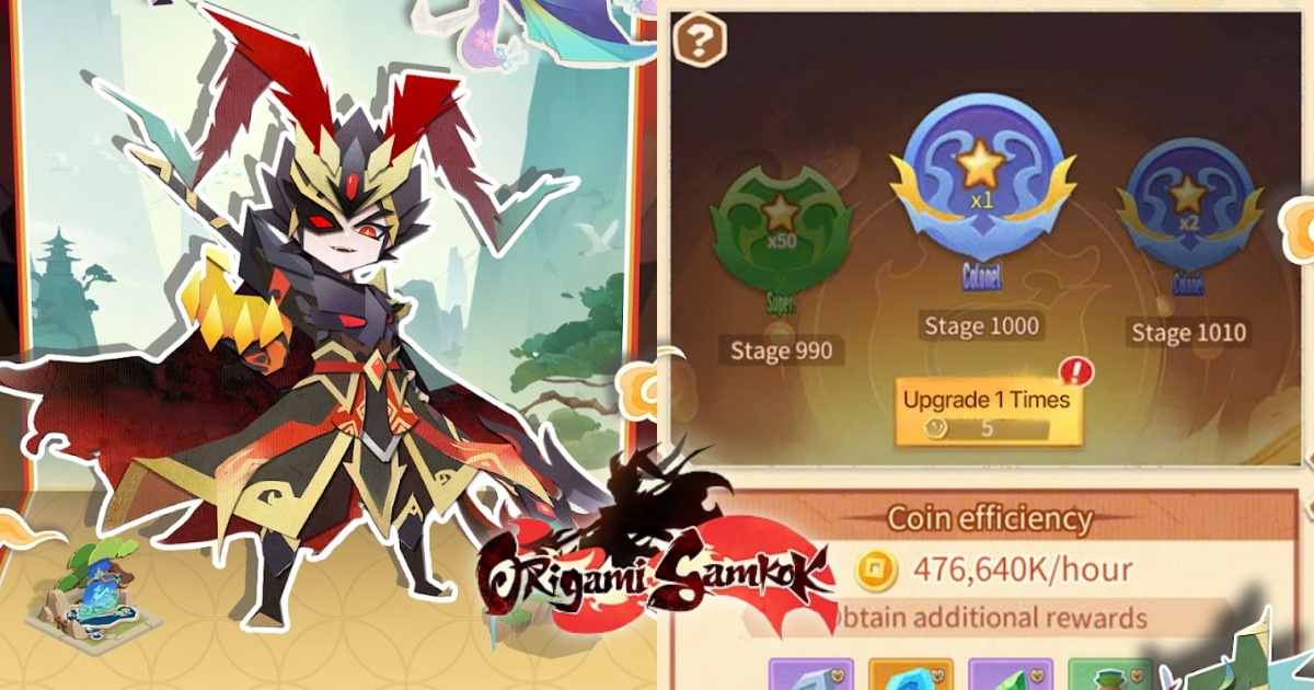 Origami Samkok VNG เกมมือถือ Idle Strategy รวมทัพสามก๊กในงานอาร์ตสุดแนว 1 Origami Samkok VNG