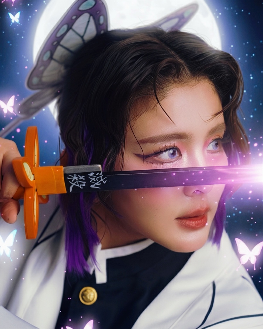 หนูนา หนึ่งธิดา โชว์ร้องเพลงในชุดคอสเพลย์ Shinobu จาก Demon Slayer 4 Shinobu Demon Slayer Cosplay by Noona