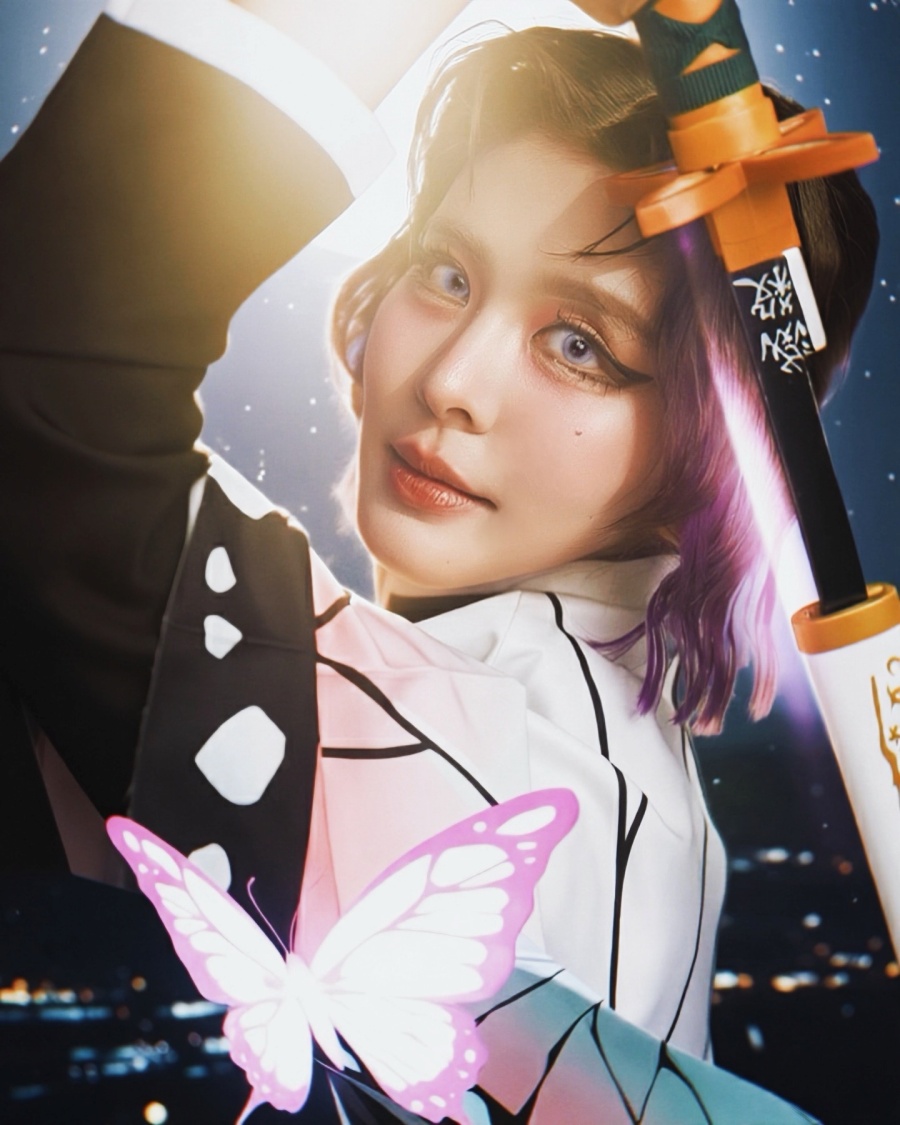 หนูนา หนึ่งธิดา โชว์ร้องเพลงในชุดคอสเพลย์ Shinobu จาก Demon Slayer 5 Shinobu Demon Slayer Cosplay by Noona