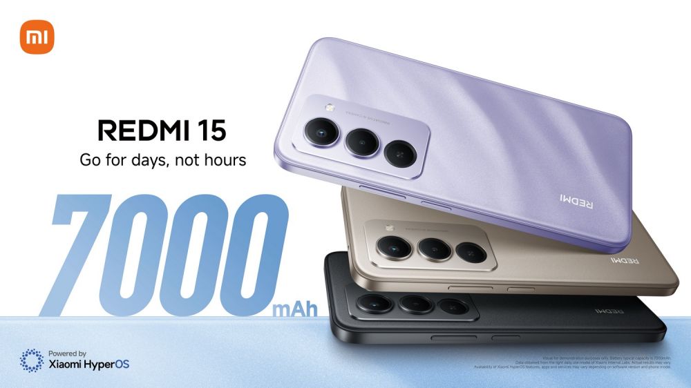เสียวหมี่ วางจำหน่ายสมาร์ทโฟน REDMI 15 Series มาพร้อมแบตเตอรี่ขนาดใหญ่จุใจ 7000mAh 2 เสียวหมี่ วางจำหน่ายสมาร์ทโฟน REDMI 15 Series มาพร้อมแบตเตอรี่ขนาดใหญ่จุใจ 7000mAh