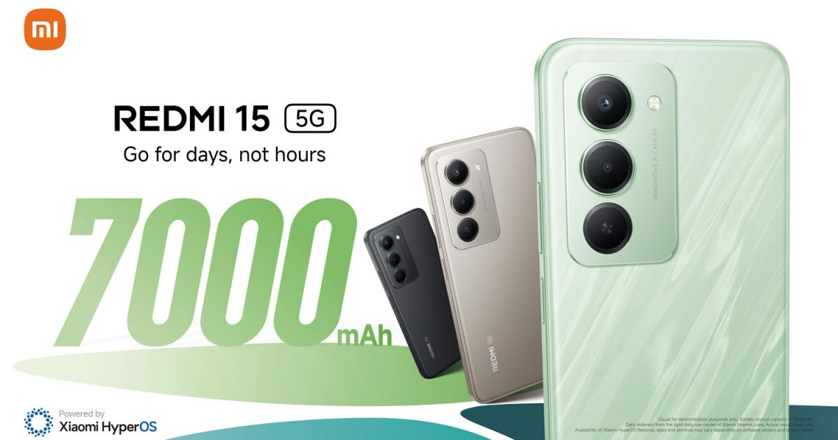 เสียวหมี่ วางจำหน่ายสมาร์ทโฟน REDMI 15 Series มาพร้อมแบตเตอรี่ขนาดใหญ่จุใจ 7000mAh 1 เสียวหมี่ วางจำหน่ายสมาร์ทโฟน REDMI 15 Series มาพร้อมแบตเตอรี่ขนาดใหญ่จุใจ 7000mAh