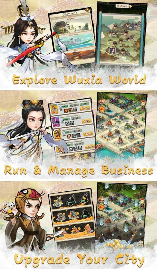 ออกท่องยุทธภพและบริหารจัดการธุรกิจใน Idle Master: Wuxia Manager RPG 4 ออกท่องยุทธภพและบริหารจัดการธุรกิจใน Idle Master: Wuxia Manager RPG