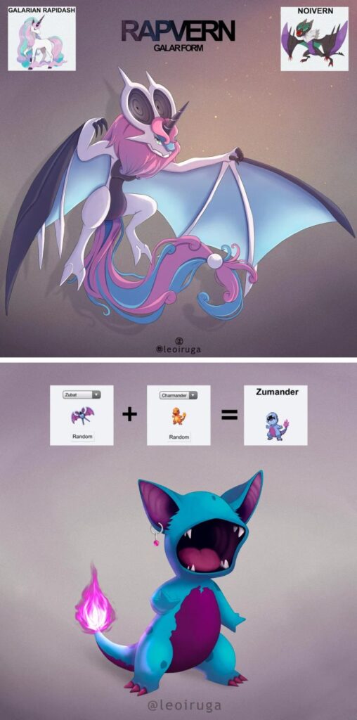 แฟน Pokémon วาดมอนสเตอร์ตัวใหม่ที่เกิดจากการผสมข้ามเผ่าพันธุ์ 5 แฟน Pokémon วาดมอนสเตอร์ตัวใหม่ที่เกิดจากการผสมข้ามเผ่าพันธุ์