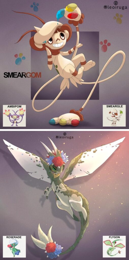 แฟน Pokémon วาดมอนสเตอร์ตัวใหม่ที่เกิดจากการผสมข้ามเผ่าพันธุ์ 8 แฟน Pokémon วาดมอนสเตอร์ตัวใหม่ที่เกิดจากการผสมข้ามเผ่าพันธุ์