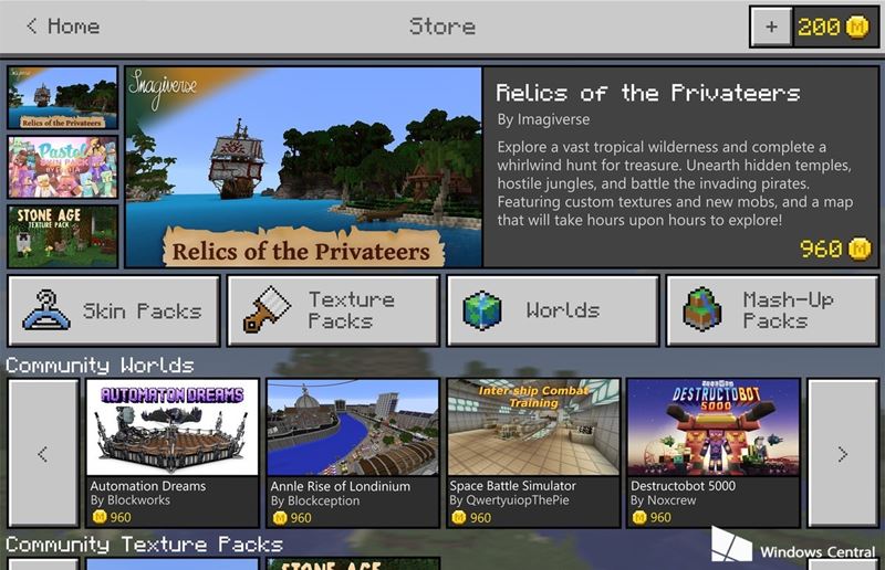 เตรียมหาเงิน! Minecraft จับมือ Microsoft เตรียมทำระบบให้ผู้เล่นขายคอนเทนต์ที่สร้างเอง