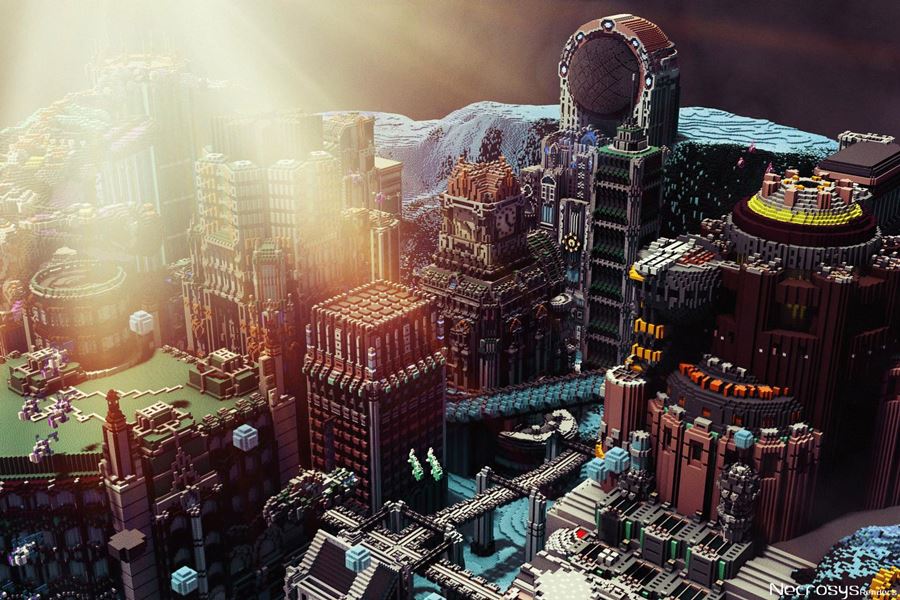 สวยปัง! งานศิลปะชิ้นโบว์แดงจากเกม Minecraft