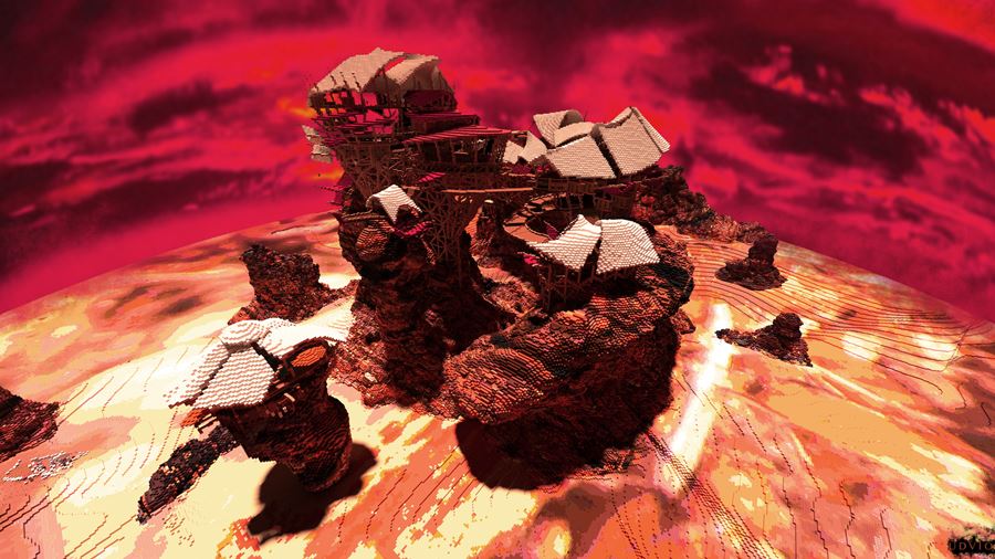 สวยปัง! งานศิลปะชิ้นโบว์แดงจากเกม Minecraft