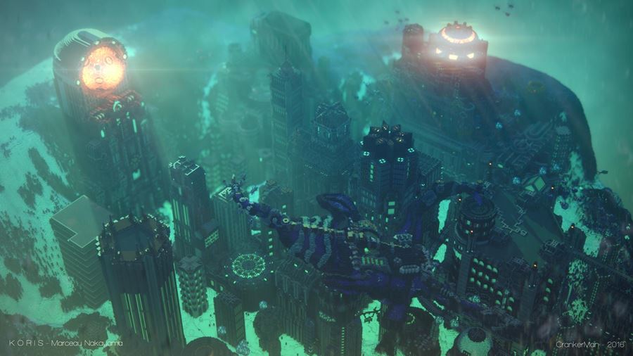 สวยปัง! งานศิลปะชิ้นโบว์แดงจากเกม Minecraft