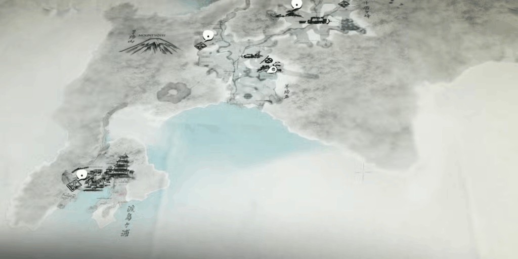 เปรียบเทียบขนาดแผนที่ Ghost of Yōtei vs Ghost of TsushimaGhost of Yōtei Ghost of Tsushima Map Com