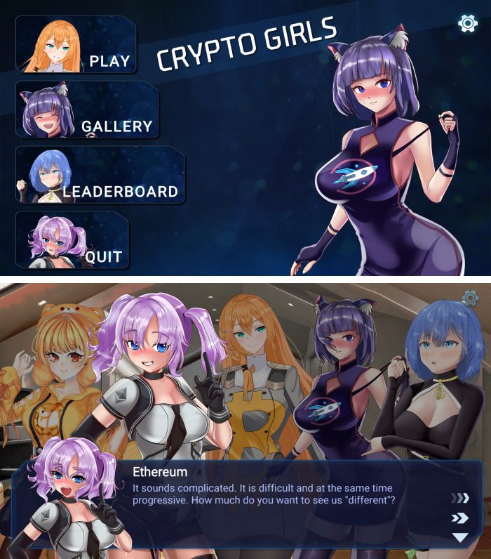 เมื่อเหรียญคริปโตกลายเป็นสาว พร้อมให้เราออกเดทใน Crypto Girls 3 เมื่อเหรียญคริปโตกลายเป็นสาว พร้อมให้เราออกเดทใน Crypto Girls