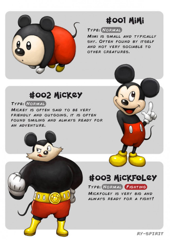 จะเป็นอย่างไรหากตัวละครใน Disney สามารถพัฒนาร่างได้เหมือนโปเกมอน
