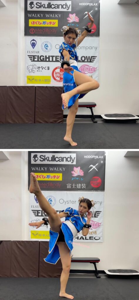 ระวังจระเข้ฟาดหางจาก Rina ในชุด Chun-Li 2 ระวังจระเข้ฟาดหางจาก Rina ในชุด Chun-Li