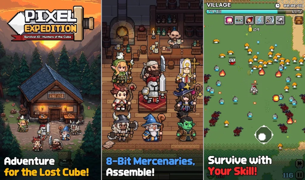 Pixel Expedition : Survivor.IO เปิดให้ลงทะเบียนล่วงหน้าบนสโตร์ไทยแล้ว 4 Pixel Expedition