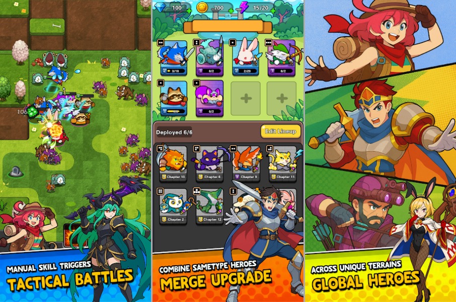 Merge Warrior Adventure Battle เปิดให้บริการบนสโตร์ไทยแล้ว 4 Merge WarriorMerge Warrior