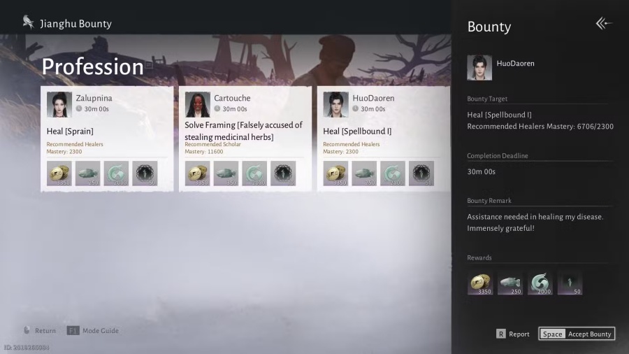 Bounty System in Where Winds Meet