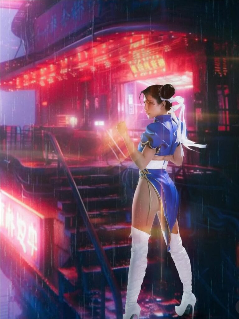 ปู ไปรยา โชว์คอสเพลย์เป็น Chun-Li จาก Street Fighter 3 Chun-Li Street Fighter Cosplay by prayalundberg
