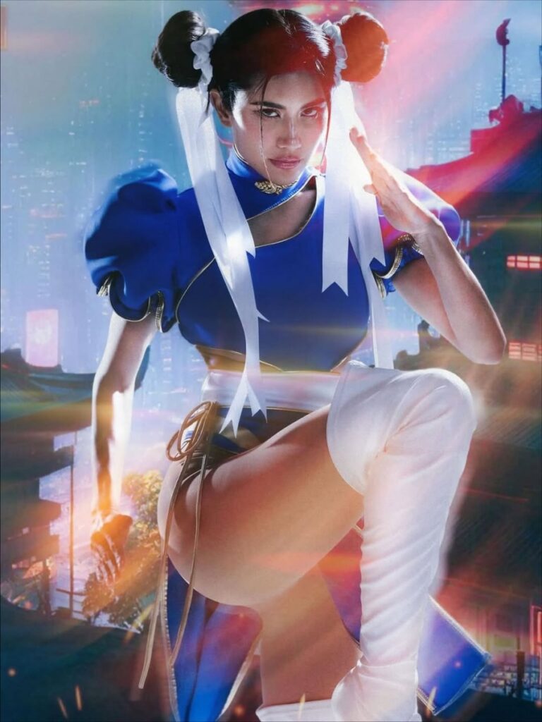 ปู ไปรยา โชว์คอสเพลย์เป็น Chun-Li จาก Street Fighter 5 Chun-Li Street Fighter Cosplay by prayalundberg