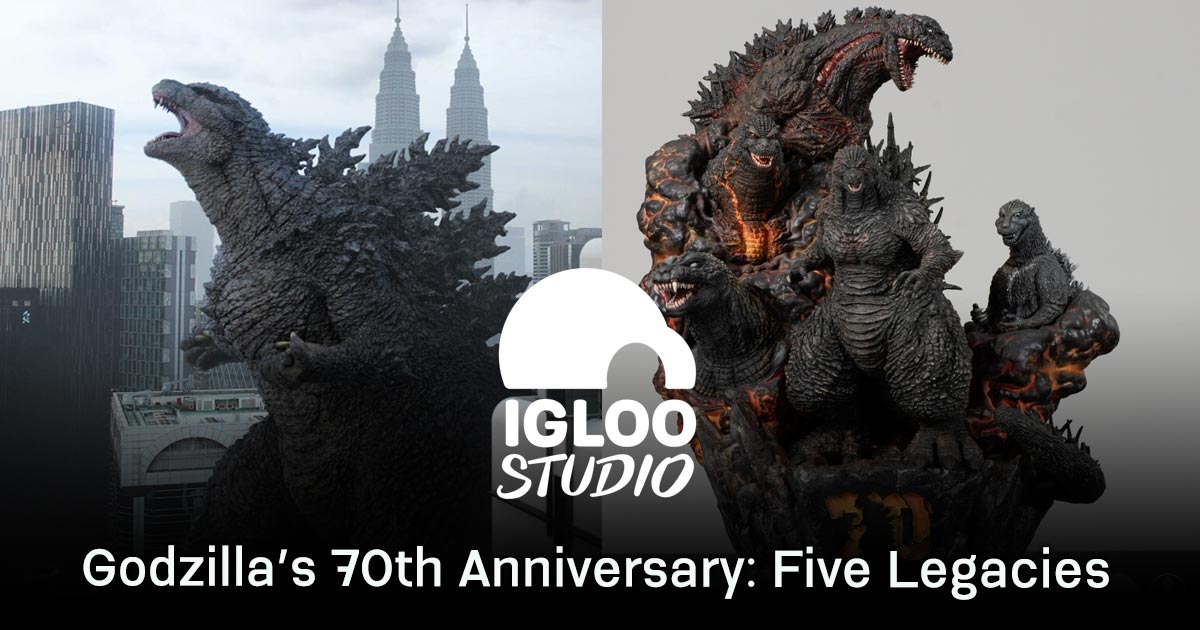 IGLOO STUDIO วางจำหน่าย “Godzilla's 70th Anniversary: Five Legacies” ของสะสมจำนวนจำกัดที่ IGLOO Store 1 IGLOO STUDIO วางจำหน่าย “Godzilla's 70th Anniversary: Five Legacies” ของสะสมจำนวนจำกัดที่ IGLOO Store