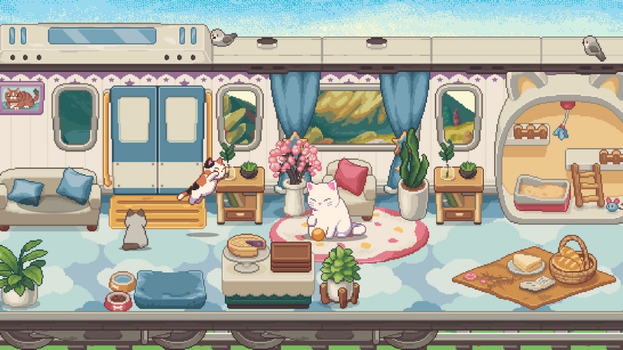 Neko Station เกม 2D Pixel Art เล่นบนหน้าจอ ที่คุณจะได้กับผู้โดยสารแมวเหมียวที่จะมาเต็มขบวนรถไฟ 2 Neko Station Announced