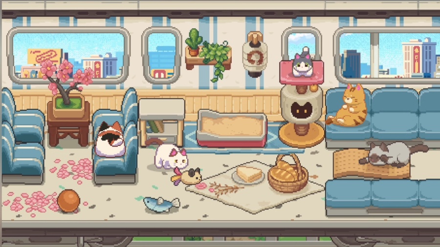 Neko Station เกม 2D Pixel Art เล่นบนหน้าจอ ที่คุณจะได้กับผู้โดยสารแมวเหมียวที่จะมาเต็มขบวนรถไฟ 4 Neko Station Announced