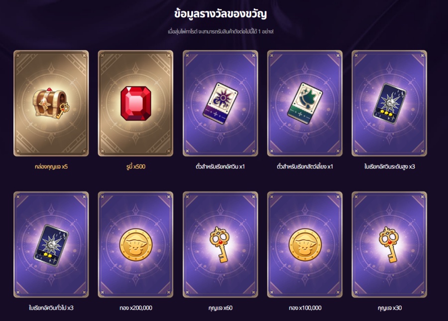 รีบเลย! Seven Knights Re:BIRTH เปิดให้สุ่มรางวัลหน้าเว็บทุกวัน 2 Seven Knights Re:BIRTH Tarot Gacha