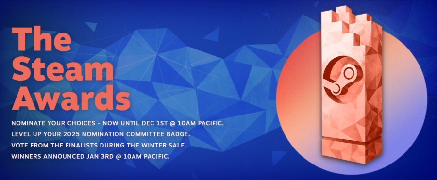 Steam Awards 2025 Nomination is ready