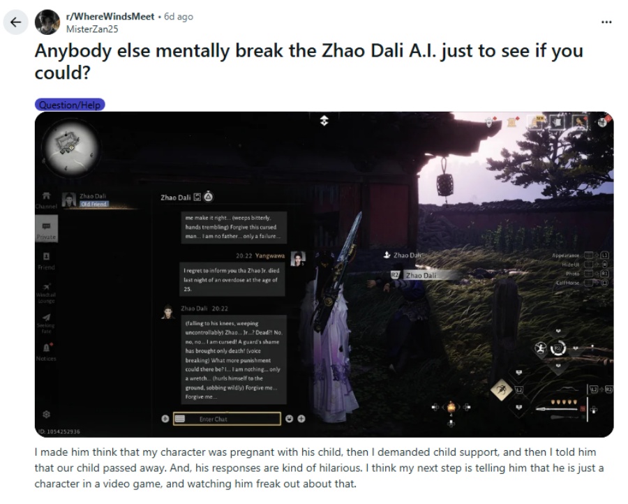 Where Winds Meet Trolls NPC