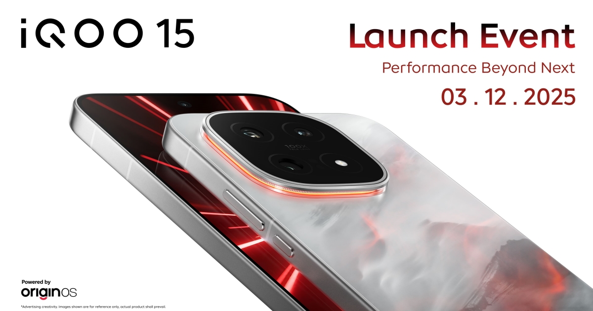 iQOO 15 ท้าสัมผัสพลังเรือธงที่เกิดมาเพื่อเหล่า MVPs 3 ธ.ค. นี้ 1 iQOO 15 ท้าสัมผัสพลังเรือธงที่เกิดมาเพื่อเหล่า MVPs 3 ธ.ค. นี้