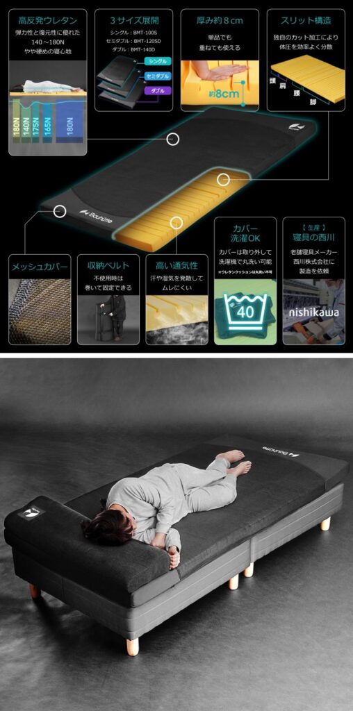 ญี่ปุ่นวางจำหน่ายที่นอนสำหรับเกมเมอร์