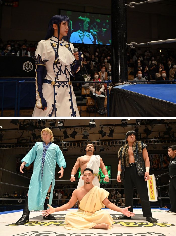 นักมวยปล้ำชาวญี่ปุ่นแปลงโฉมเป็นตัวละคร Record of Ragnarok ขึ้นสังเวียน 5 นักมวยปล้ำชาวญี่ปุ่นแปลงโฉมเป็นตัวละคร Record of Ragnarok ขึ้นสังเวียน