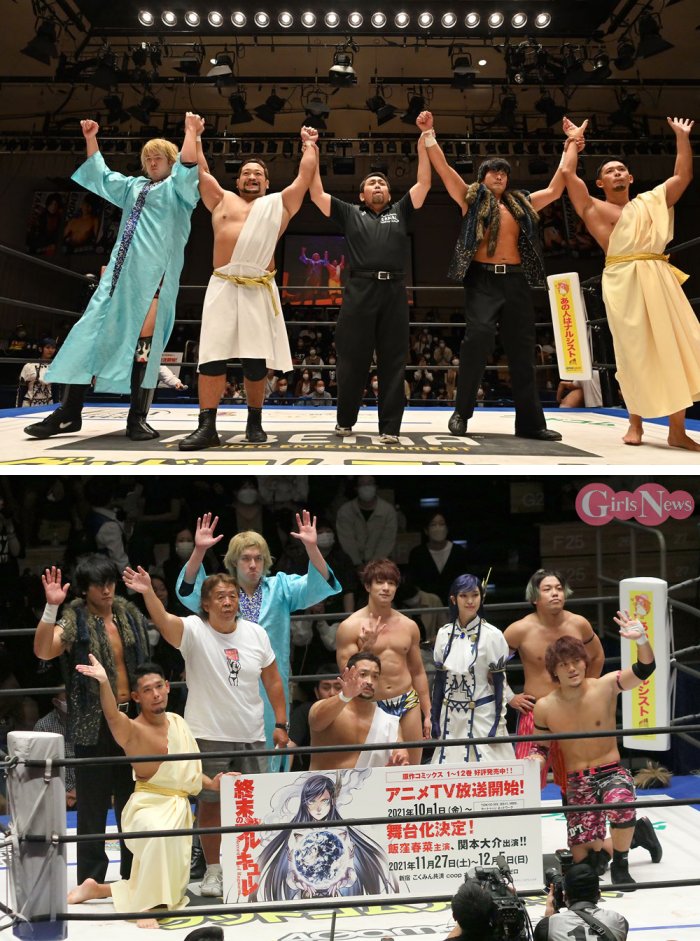 นักมวยปล้ำชาวญี่ปุ่นแปลงโฉมเป็นตัวละคร Record of Ragnarok ขึ้นสังเวียน 8 นักมวยปล้ำชาวญี่ปุ่นแปลงโฉมเป็นตัวละคร Record of Ragnarok ขึ้นสังเวียน