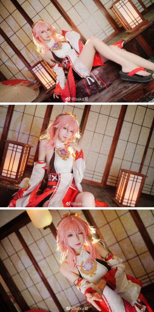 คอสเพลเยอร์สาวแปลงโฉมเป็น Yae สุดแบ๊ว