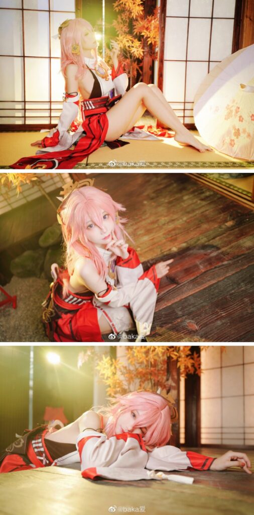 คอสเพลเยอร์สาวแปลงโฉมเป็น Yae สุดแบ๊ว