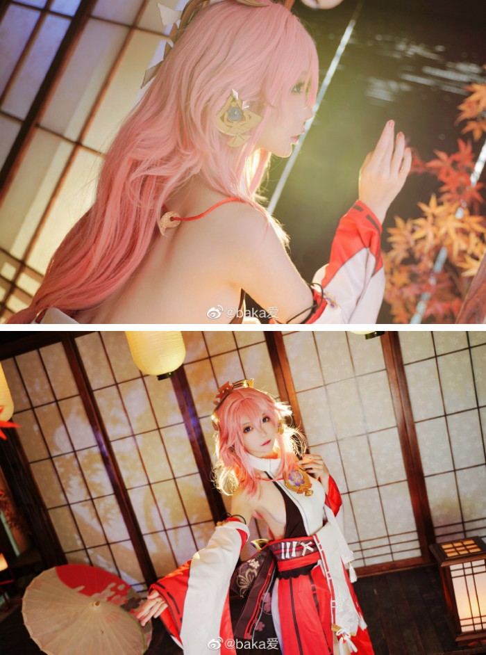 คอสเพลเยอร์สาวแปลงโฉมเป็น Yae สุดแบ๊ว