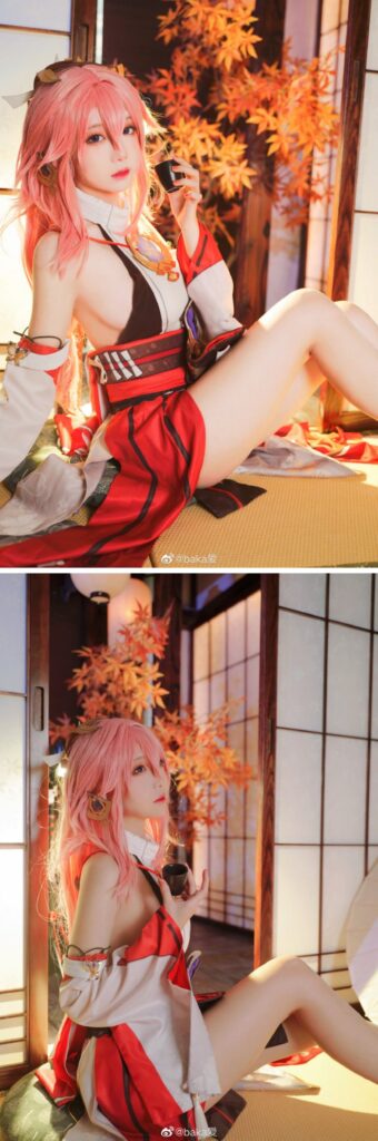 คอสเพลเยอร์สาวแปลงโฉมเป็น Yae สุดแบ๊ว