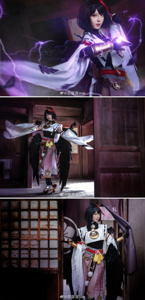 สาวจีนแปลงโฉมเป็น Kujo Sara จาก Genshin Impact 3 สาวจีนแปลงโฉมเป็น Kujo Sara จาก Genshin Impact