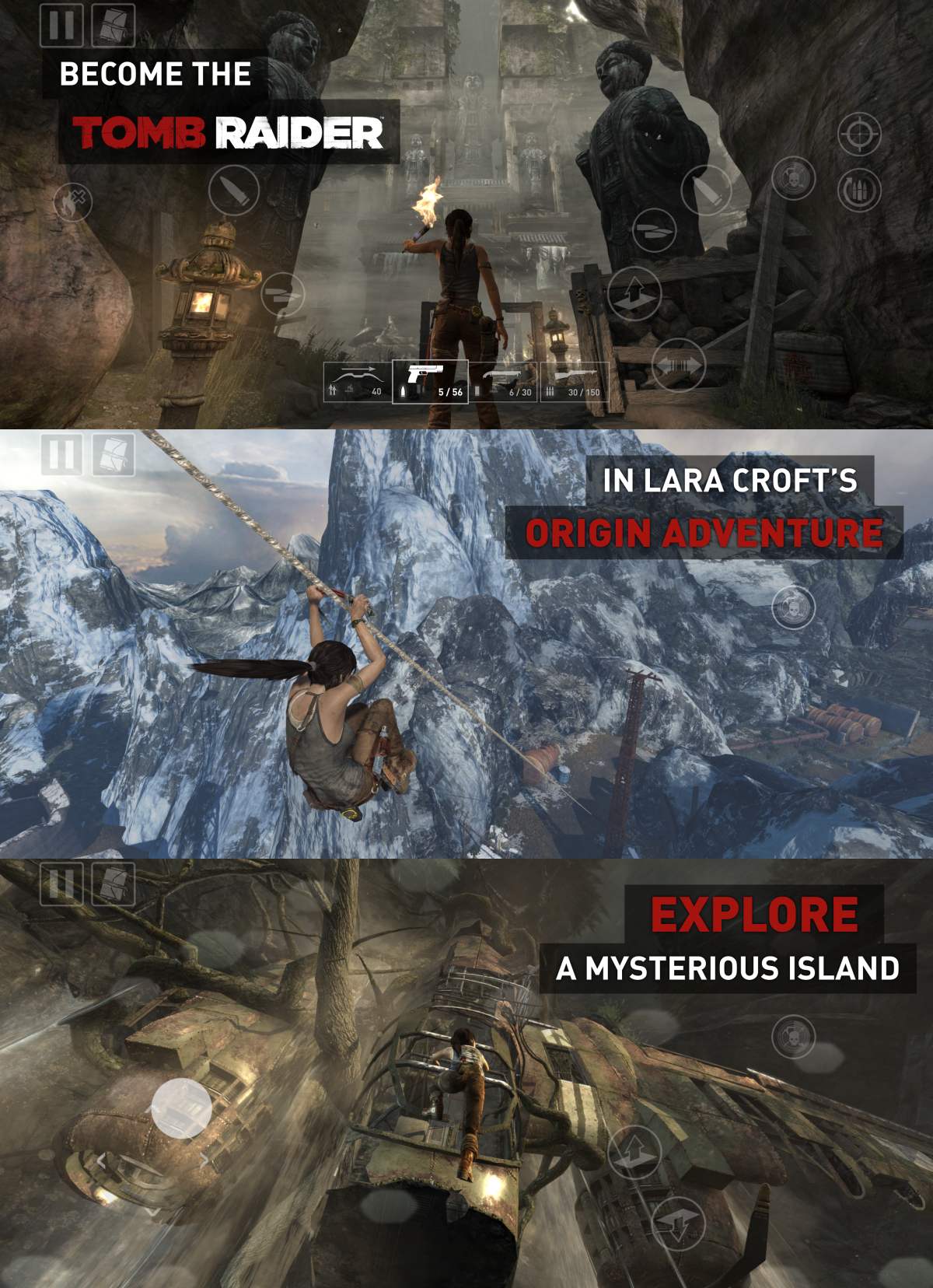 Tomb Raider ภาครีบู๊ตเวอร์ชันมือถือ เปิดลงทะเบียนในไทยแล้ว 5 Tomb Raider ภาครีบู๊ตเวอร์ชันมือถือ